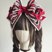 Vintage Cotton Bow KC Headband — Doll Style
