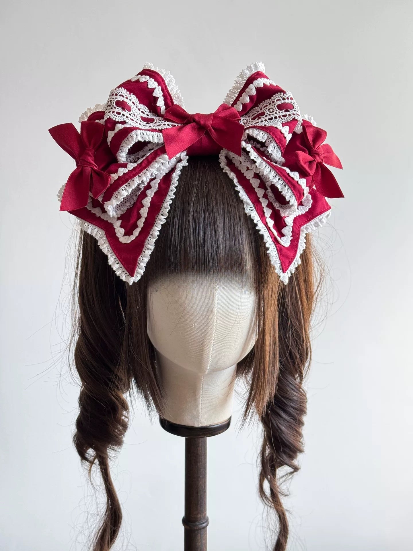 Vintage Cotton Bow KC Headband — Doll Style