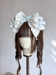 Vintage Cotton Bow KC Headband — Doll Style