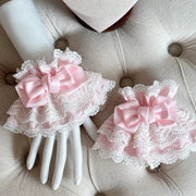 Laura's Doll Bunny Ear Bonnet, KC & Sleeves — Light Pink
