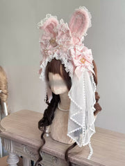 Tea Party Bunny Ear Headband — 3 or 4-Piece Set