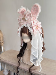 Tea Party Bunny Ear Headband — 3 or 4-Piece Set