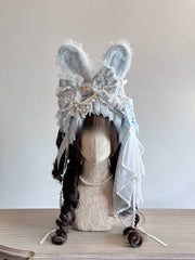 Tea Party Bunny Ear Headband — 3 or 4-Piece Set