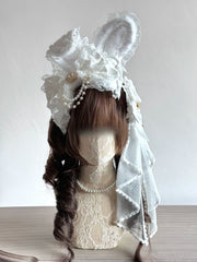 Tea Party Bunny Ear Headband — 3 or 4-Piece Set