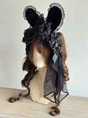Tea Party Bunny Ear Headband — 3 or 4-Piece Set