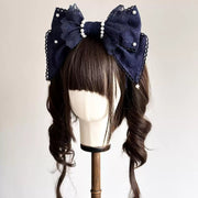Sea of Dreams Lolita Bonnet Set – Navy, Customizable