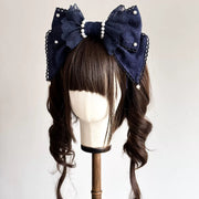 Sea of Dreams Lolita Bonnet Set – Navy, Customizable
