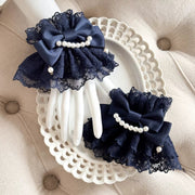 Sea of Dreams Lolita Bonnet Set – Navy, Customizable