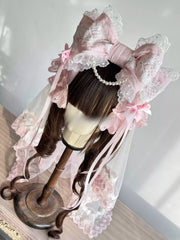 Lily of the Valley Bow KC Headband & Veil