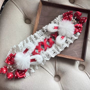 Strawberry Bunny Polka Dot Headband