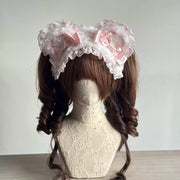 Bear Ear Lace Headband