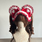 Bear Ear Lace Headband