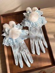 Hand-Dyed Lace Gloves — Customizable
