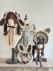 Hide and Seek Colorway Bunny Ear Lolita Headwear