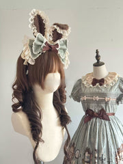 Hide and Seek Colorway Bunny Ear Lolita Headwear