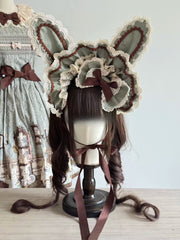 Hide and Seek Colorway Bunny Ear Lolita Headwear