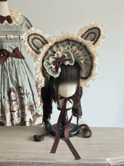 Hide and Seek Colorway Bunny Ear Lolita Headwear