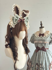 Hide and Seek Colorway Bunny Ear Lolita Headwear