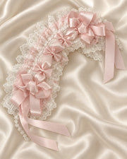 Cherry Blossom Confession variant: pink lace Lolita bow headband