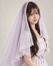 Cherry Blossom Confession standalone purple long tulle — model view