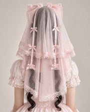 Cherry Blossom Confession Lolita Bow Veil
