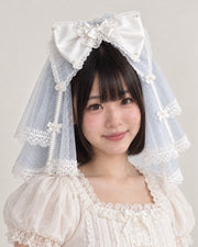 Cherry Blossom Confession Lolita Bow Veil